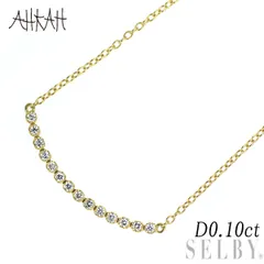 アーカー K18YG ダイヤモンド ペンダントネックレス 0.10ct ビリーブユー