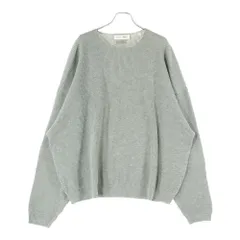 FEAR OF GOD ESSENTIALS (フィアオブゴッド エッセンシャルズ) バックラバーロゴ ワッフル地 ニット クルーネック長袖Tシャツカットソー グレー