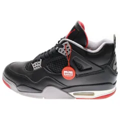 NIKE (ナイキ) AIR JORDAN 4 RETRO Bred Reimagined エアジョーダン4レトロブレッドリイマジンド ローカットスニーカー ブラック US10.5/28.5cm FV5029-006