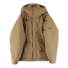 THE NORTH FACE PURPLE LABEL (ノースフェイスパープルレーベル) ロゴ刺繍 フード付き ジップアップ ダウンジャケット ベージュ ND2279N