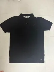 正規品 COMME des GARCONS PLAY ブラック 半袖 ポロTシャツ L