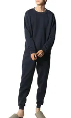 [アーケード] 暖かい ルームウェア メンズ 冬 秋 スウェット 上下セット 裏起毛 トレーナー スウェットパンツ パジャマ 部屋着 裏フリース