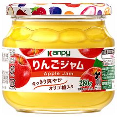 カンピー りんごジャム 280g瓶×6個入×(2ケース)| 送料無料 りんご リンゴ 林檎 シャキシャキ 中糖度ジャム オリゴ糖 スプレッド 朝食ジャム