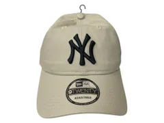 NEWERA (ニューエラ) ニューヨーク・ヤンキース 9TWENTY CAP ベースボールキャップ 60471472 F ベージュ×ブラック ウィメンズ/065