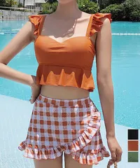 フリル水着2点セット盛れる水着レディース