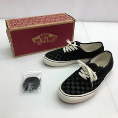 05w17320 バンズ VANS  オーセンティック チェック スエード  ブラック/グレー  29.0cm US11 UK10 中国製 メンズ  スニーカー  【中古品】