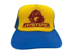 HYSTERIC GLAMOUR (ヒステリックグラマー) H STREETプリントメッシュキャップ 02173QH05 FREE ブルー×イエロー メンズ/065