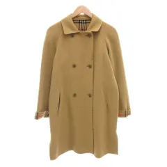 バーバリーズ Burberrys ヴィンテージ コート 38 ノバチェック ロング丈 ダブル ベージュ /AE ■WY