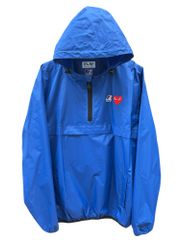 PLAY COMME des GARCONS (プレイコムデギャルソン) ×K-WAY プルオーバー パーカー 2XL ブルー メンズ/027