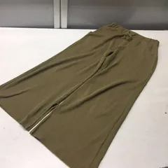 送料無料★E hyphen world gallery PEACE イーハイフンワールドギャラリー★リブニットパンツ ニットワイドパンツ★カーキ#31116sNjj5