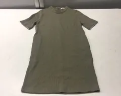 送料無料★E hyphen world gallery イーハイフンワールドギャラリー★半袖ワンピース サマーニットワンピース★カーキ★F#20819sj29