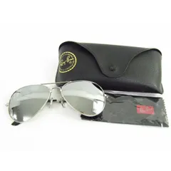 Ray-Ban レイバン RB3025-W3277 アビエーター クラシックメタルミラーレンズ サングラス ケース付き ▼AC26771
