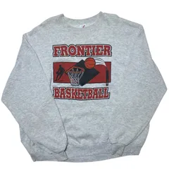 ジャージーズ グラフィックプリント USA ヴィンテージ クルーネック 3XL ホワイト 白 バスケットボール スウェット オーバーサイズ ビッグシルエット ゆるだぼ トレーナー レディース ユニセックス メンズ 古着 長袖