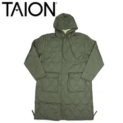 TAION (タイオン) 106BML-LONG MILITARY HOOD DOWN COAT ミリタリー フード ダウンコート TA042 OLIVE L
