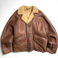 羊革】BEAMS レザージャケット 黒 M シープスキン カーディガン ノー