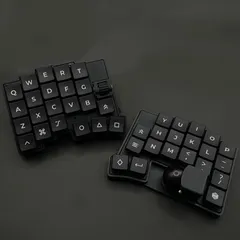 pixi43 typeB ブラック フルセット 17mmピッチ 無線 トラックボール付きキーボー 組み立て済み ロープロファイル roBa keyball