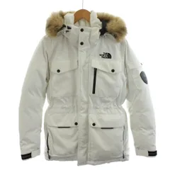 ザノースフェイス ホワイトレーベル THE NORTH FACE WHITE LABEL マクマードエアー2パーカー ダウンジャケット フード ロゴ ファー アウター S 白 ホワイト NJ1DI52D /AN71