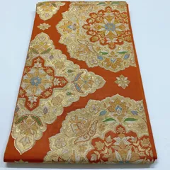 ［6340］袋帯 花吉祥文様 金糸 六通 正絹 着物 フォーマル