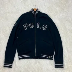 ポロラルフローレン トラックジャケット ラグラン 裏起毛 POLOロゴ 黒 Mサイズ ★お値段交渉を受け付けます。