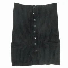 美品 12AW ヨウジヤマモトプールオム YOHJI YAMAMOTO POUR HOMME ベロア チューブ ニット ベスト カットソー オールド アーカイブ HD-K57-971 サイズ3 黒 ブラック メンズ