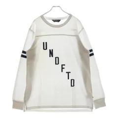 UNDEFEATED (アンディフィーテッド) FLANKER L/S TEE ロゴ クルーネック 長袖Tシャツ カットソー ホワイト 514265
