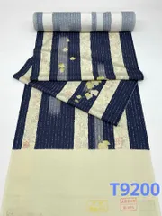 小紋 飛び柄 全体柄 葡萄唐草 縦稿 正絹 反物 T9200