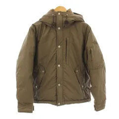 ノースフェイス パープルレーベル THE NORTH FACE PURPLE LABEL 65/35 マウンテンショートダウン ダウンジャケット フード ジップアップ S 茶 ブラウン ND2176N /KU