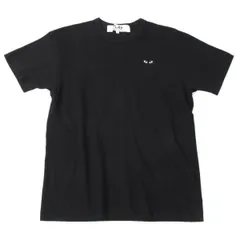 プレイ コムデギャルソンPLAY COMME des GARCONS コットンハートワッペンTシャツ 黒L