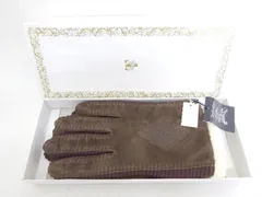 ☆ Burberrys 豚革 ブラウン 手袋 グローブ ヴィンテージ 男女兼用 未使用 ☆