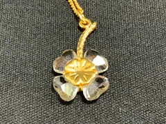 美品【SWAROVSKI】スワロフスキー ヴィンテージ ネックレス クローバー