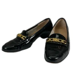 Salvatore Ferragamo サルヴァトーレフェラガモ パンプス レザー ブラック レディース 21.5【古着】【中古】【送料無料】