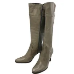 TRUSSARDI トラサルディ ブーツ レザー グレー レディース 24【古着】【中古】【送料無料】