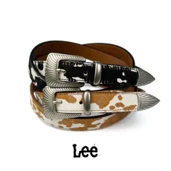 全2色 Lee リー リアルレザー ハラコ調 ウエスタンベルト 幅2.5cm タイトベルト本革 レディース おしゃれ 人気 ブランド 誕生日 記念 プレゼント ギフト 送料無料