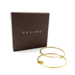 ■美品■CELINE セリーヌ  トリオンフモチーフ　バングルセット　ブレスレット　ゴールド金具　レディース　ラグジュアリー　高級　ハイブランド　保存袋、箱付きのサムネイル