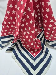 【used品】美品！RALPH LAUREN レディーススカーフ シルク100% MADE IN JAPAN