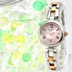 【稼働】SEIKO セイコー ソーラー レディース 腕時計 ピンク V117-0CV0 770373