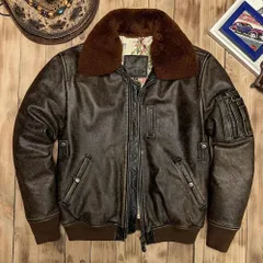 新品未使用 h 上質な頭層牛革ヴィンテージ加工 アメリカンリバイバル B-15 ウール付きアウター ウォッシュド加工 ターンダウンカラー ウィンターライダースジャケットS-7XL