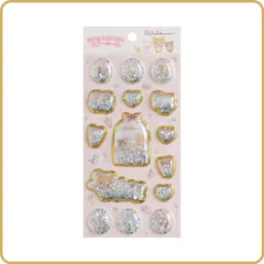 リラックマ キラッとぷくぷくエアーシール SE70501  サンエックス サンエックス 限定 正規品 立体 ぷっくり シャカシャカ キラキラ ラメ