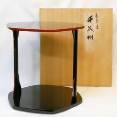 ほぼ未使用 茶道具 南斎造 青貝象嵌 2段式 七宝卓 裏千家 共箱 - メルカリ