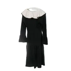 FRIFUL フリフル フリル襟ロングワンピース ブラック Lサイズ ◇〇