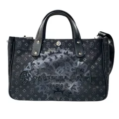 ♪3680 カステルバジャック トートバッグ ドライビングトート B5 メンズ インサイト 057531 CASTELBAJAC | 2WAY ショルダーバッグ 帆布 プリント 刺繍 中古美品