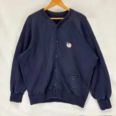 PAPAS パパス スウェットカーディガン サイズⅬ D0474UCD C FADE 07122506 01 色落ち