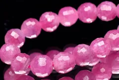 【１点物】南アフリカ産◇高品質 ルビー　6mm　ボールカット ブレスレット パワーストーン 天然石 _U8553