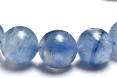 【１点物】シリカたっぷり◇天然色 カイヤナイトシリカ　11.5mm　ブレスレット パワーストーン 天然石 _MC2971