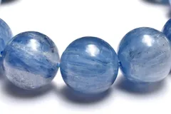 【１点物】シリカたっぷり◇天然色 カイヤナイトシリカ　15-15.5mm　ブレスレット パワーストーン 天然石 _MC2975