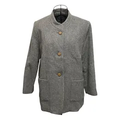 レディース　厚生地　サイズM　汚れ傷みなし　グレーショートコート