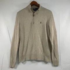 EF1225-2-2 POLO BY RALPHA LAUREN ポロバイラルフローレン ハーフジップセーター メンズ グレー系 Mサイズ