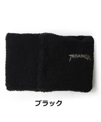 キッズ ネックウォーマー 子供用 THRASHER スラッシャー GONZ LOGO ボアフリース ネックウォーマー ブラック 24TH-K53K 子供 マフラー ネックゲイター 男の子 女の子 秋 冬 秋冬