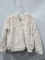 アイボリー ファー ジャケット レディース