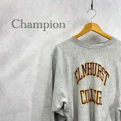 80s トリコタグ Champion REVERSE WEAVE スウェット トレーナー カレッジ ロゴ トップス XX-LARGE グレー 裾カットオフ メンズ ファッション
